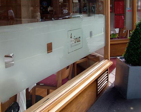 frosted etch glass effects