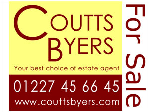 Screen Printed 2 Colour Flag estate agent Board